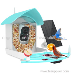 Ringsee Bird Feeder Camera Solar Power 1080P Bird Watching APP Auto Night Vision Detector Video Bird Feeder with Camera