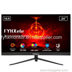24inch FHD 1080P 165HZ monitor IPS flat Freesync 1ms response LCD gaming monitor with speakers