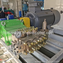 High flow high pressure pump for ship wash