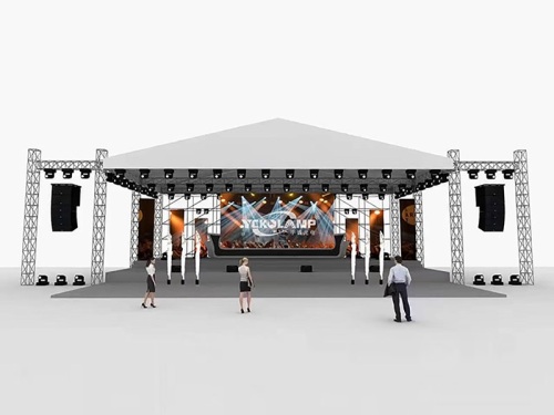 escenario y techo de armadura