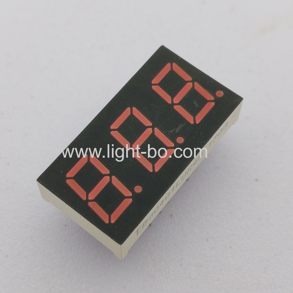 Affichage LED rouge ultra lumineux à 3 chiffres et 7 segments de 0,4 po cc pour indicateur de température