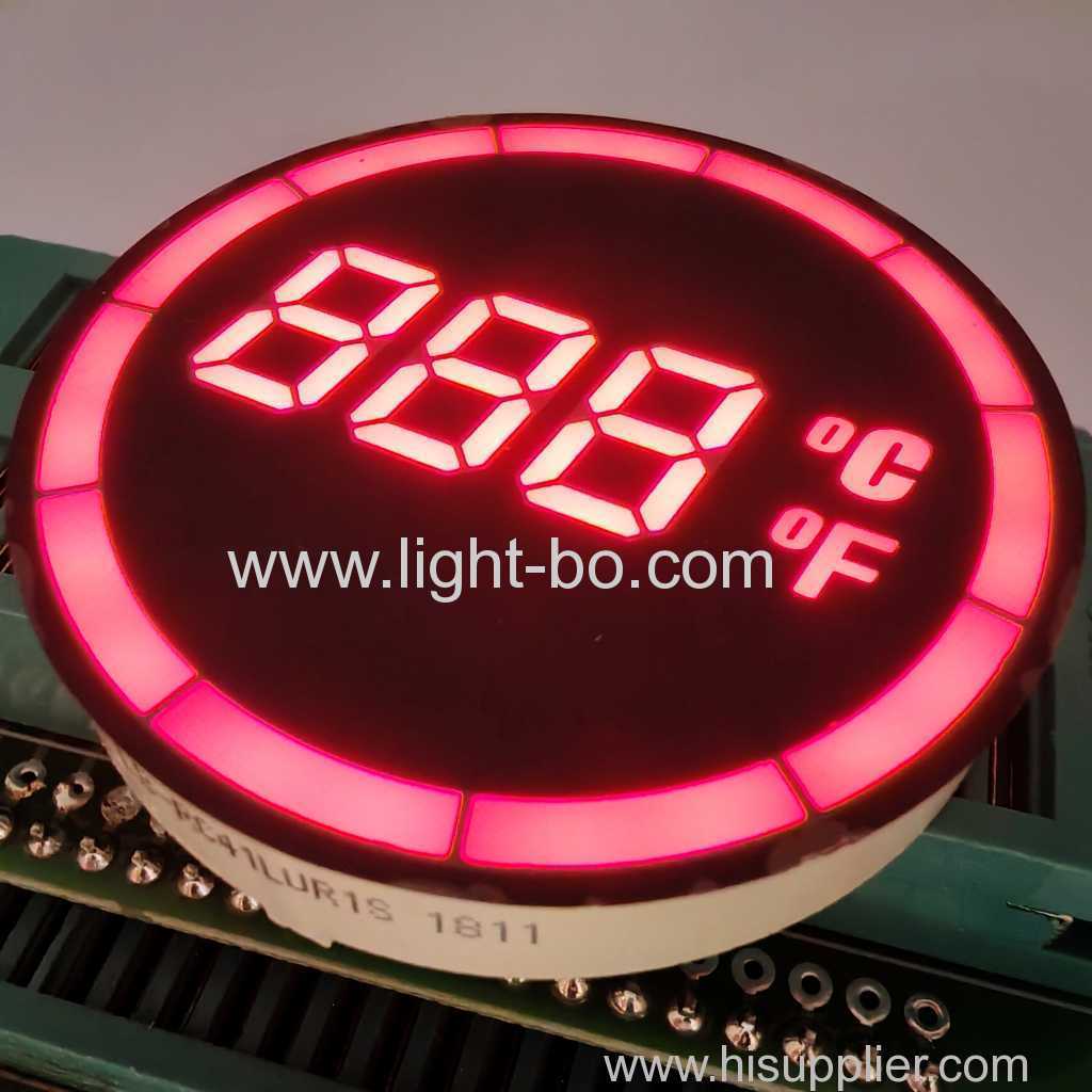 runder gemeinsamer Anoden-7-Segment-LED-Temperaturanzeige-Controller