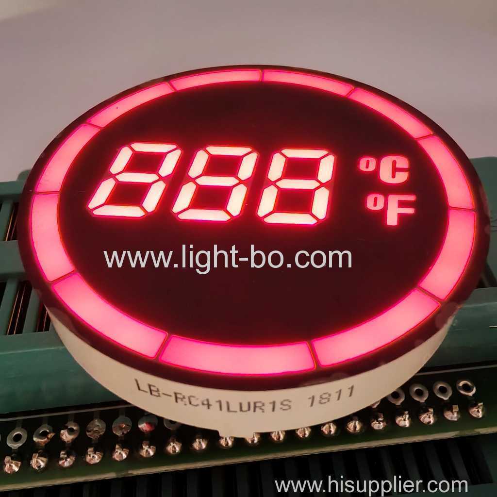 runder gemeinsamer Anoden-7-Segment-LED-Temperaturanzeige-Controller