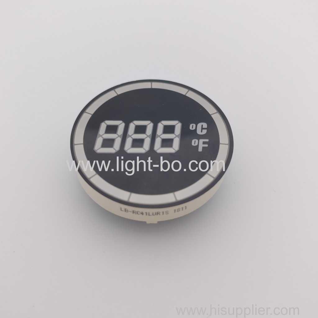 runder gemeinsamer Anoden-7-Segment-LED-Temperaturanzeige-Controller