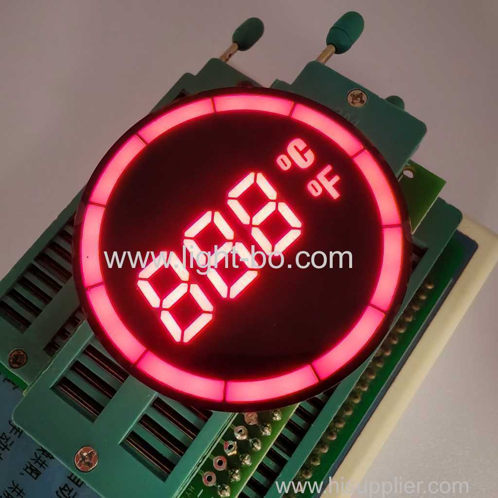 runder gemeinsamer Anoden-7-Segment-LED-Temperaturanzeige-Controller