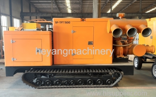 Diesel self-priming pump truck