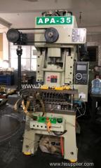 Press machine for hollow brass pins making