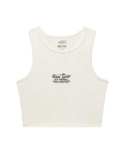 Women's fitted crop tank top