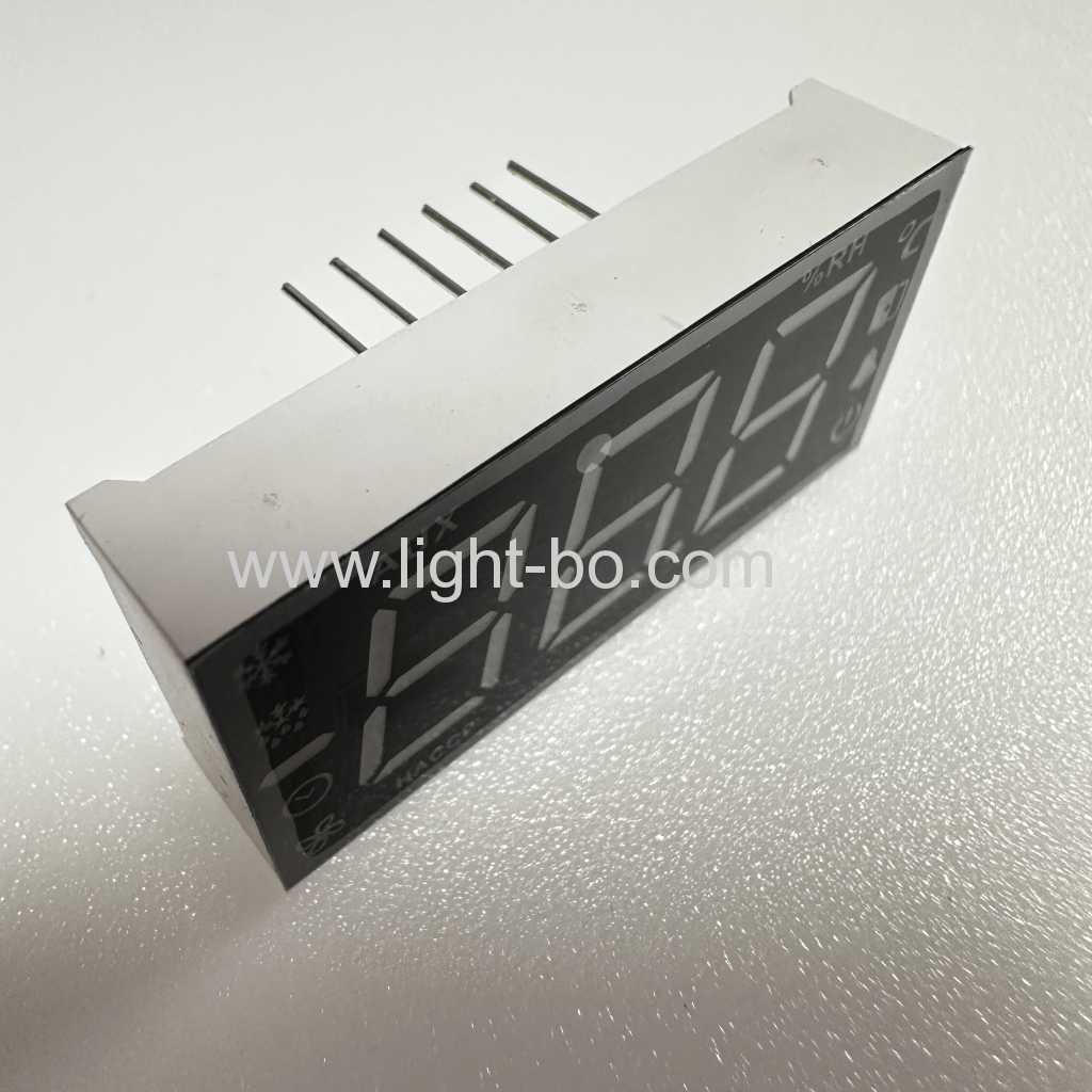 Display LED a 7 segmenti personalizzato, 3 cifre, 12,7 mm, catodo comune bianco per pannello di controllo del frigorifero