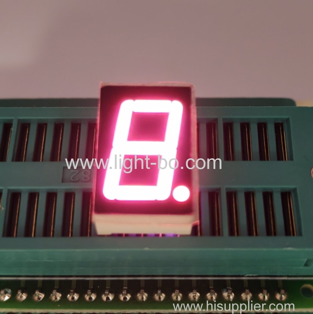 매우 밝은 핑크색 14.2mm(0.56인치) 단일 숫자 7세그먼트 LED 디스플레이 디지털 표시기용 공통 음극