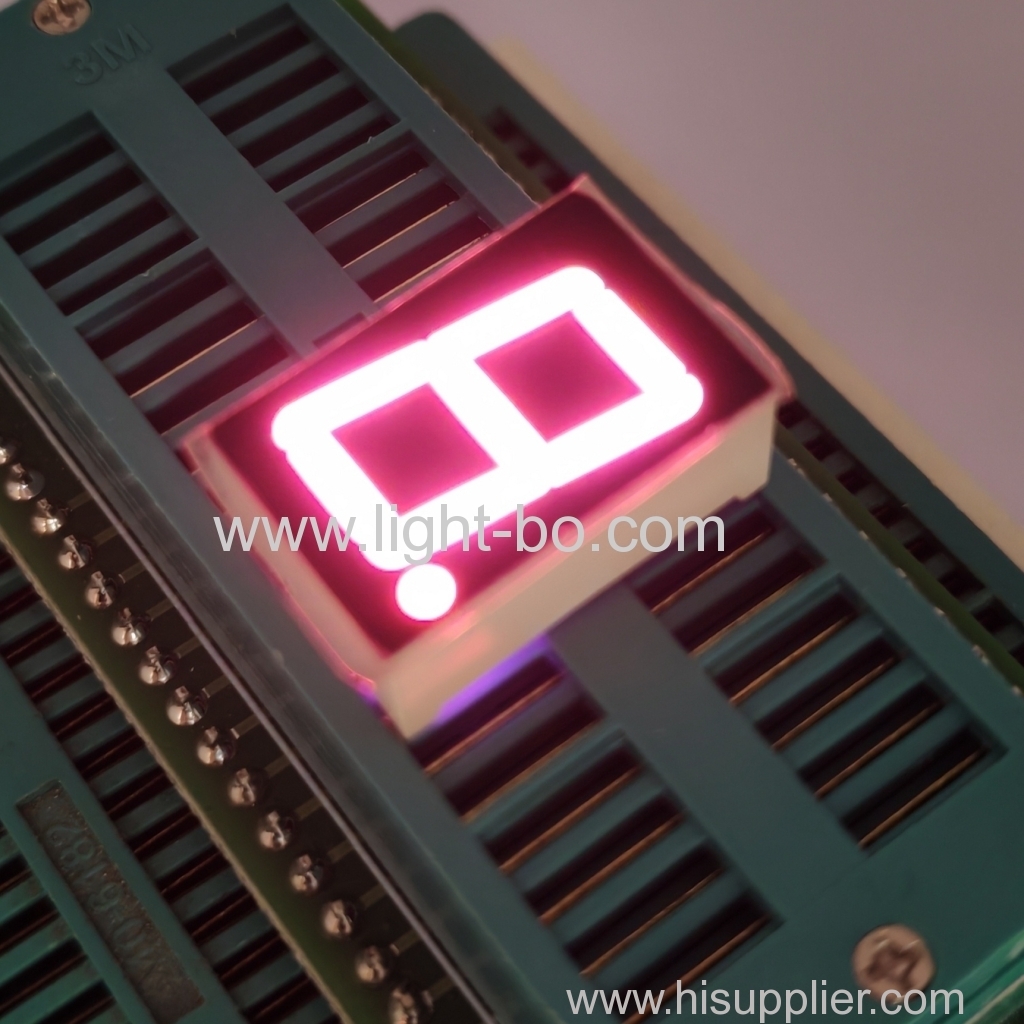 Display LED rosa ultra brilhante de 7 segmentos de 14,2 mm (0,56") de um dígito, ânodo comum para indicador digital
