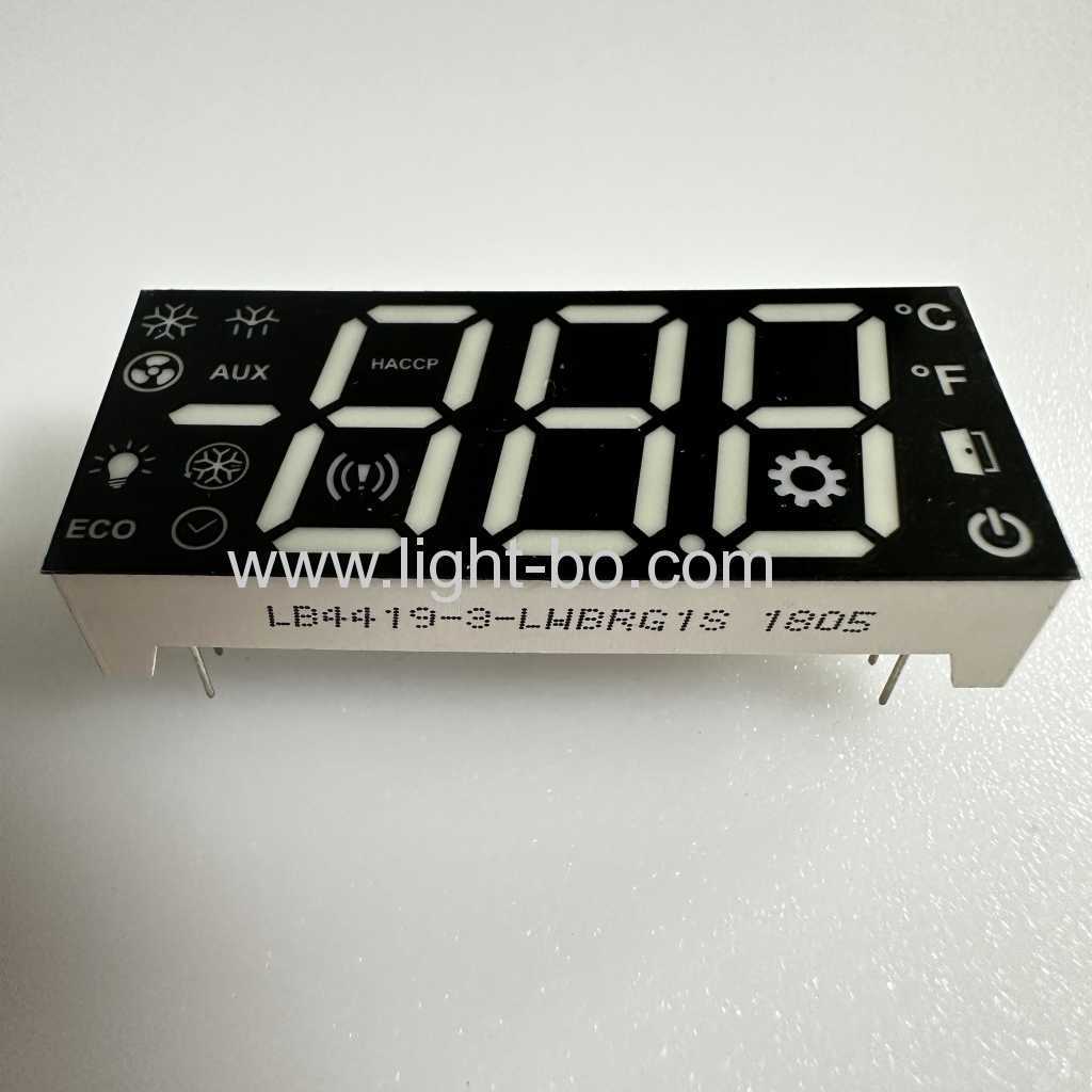 catodo comune con display LED multicolore a 3 cifre da 17 mm a 7 segmenti per il controller del frigorifero