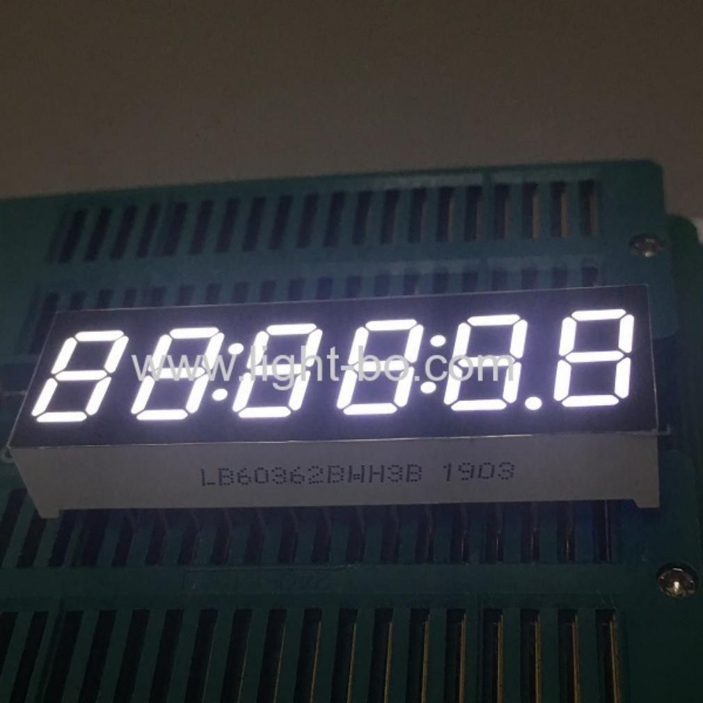Pantalla LED de 7 segmentos, 6 dígitos, color verde puro, de 0,36 pulgadas