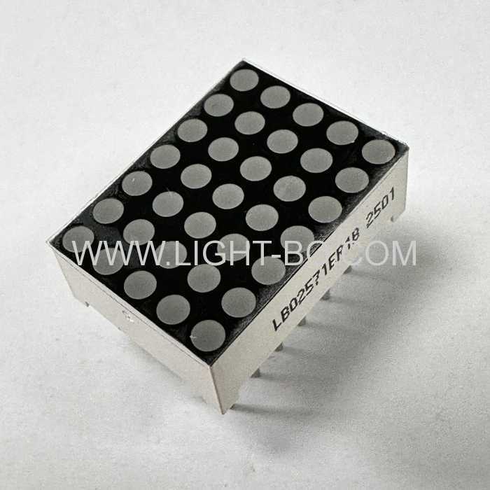 Display de LED de matriz de pontos ultra azul de 1,54 polegadas e 3 mm 5 x 7