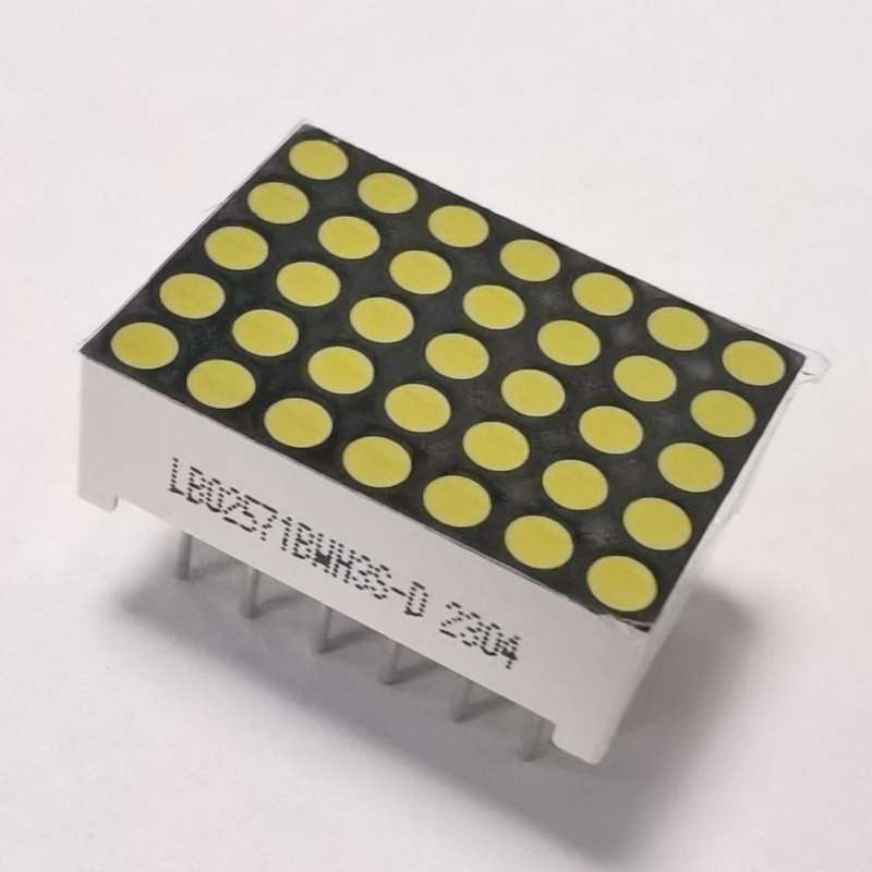 Display de LED de matriz de pontos ultra azul de 1,54 polegadas e 3 mm 5 x 7