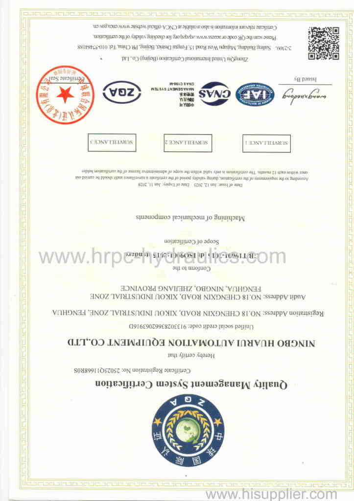 ISO Certificate