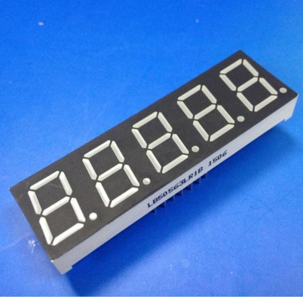 4-stellige 0,3" gemeinsame Kathode, superhelle grüne 7-Segment-LED-Uhrenanzeigen