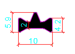 10mm PA66GF25 Hollow Chamber Thermal Break Polyamide Insulating Profiles