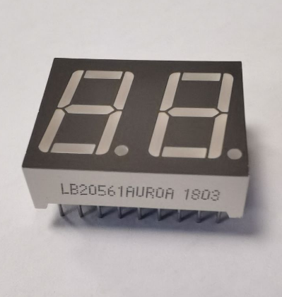 ânodo comum vermelho super brilhante 0,56" 2 dígitos led displays numéricos