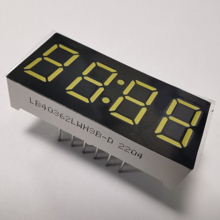 Reloj LED pequeño de 7 segmentos, verde superbrillante, de cátodo común de 4 dígitos y 0,3"
