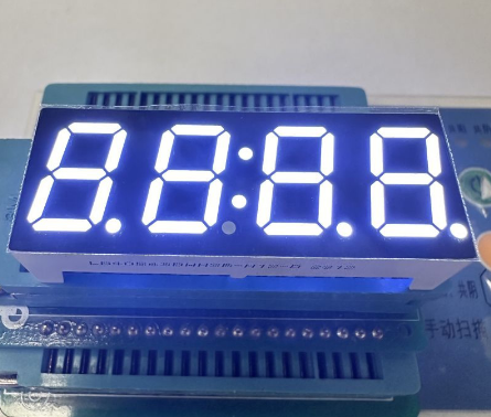 Reloj LED pequeño de 7 segmentos, verde superbrillante, de cátodo común de 4 dígitos y 0,3"