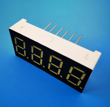 شاشة عرض LED بيضاء ذات كاثود مشترك مكونة من 6 أرقام و7 قطاعات مقاس 0.36 بوصة لوحدة التحكم في العملية