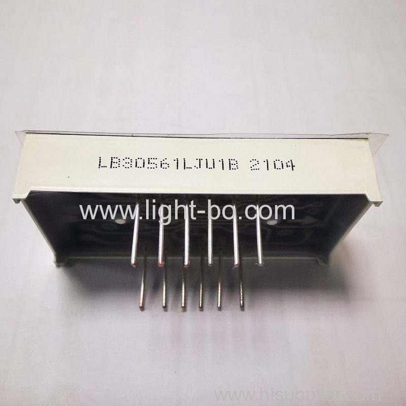 Display LED amarelo verde de três dígitos ultra brilhante cátodo comum para eletrodomésticos