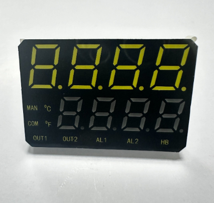 Dual Line Ultra White / Ultra Red 4 + 4 Ziffern 7-Segment-LED-Anzeige Gemeinsame Anode für Temperatur/Feuchtigkeit/Timer