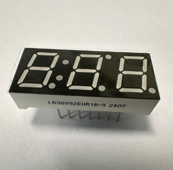 display numérico de led de 7 segmentos de 10 mm e 0,39 polegadas com três dígitos, várias cores disponíveis