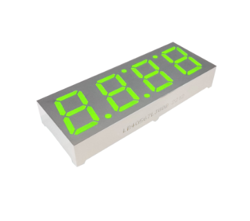 Orologio LED con display a 4 cifre da 0,56 pollici, colore verde puro