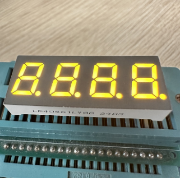 display orologio a LED a 7 segmenti ambra anodo comune da 0,4 pollici a quattro cifre
