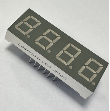 Reloj con pantalla LED ámbar de 7 segmentos y ánodo común de cuatro dígitos y 0,4 pulgadas