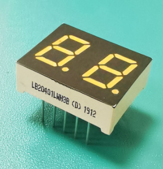 Pantalla LED de 7 segmentos, de dos dígitos y súper verde de 0,4 pulgadas