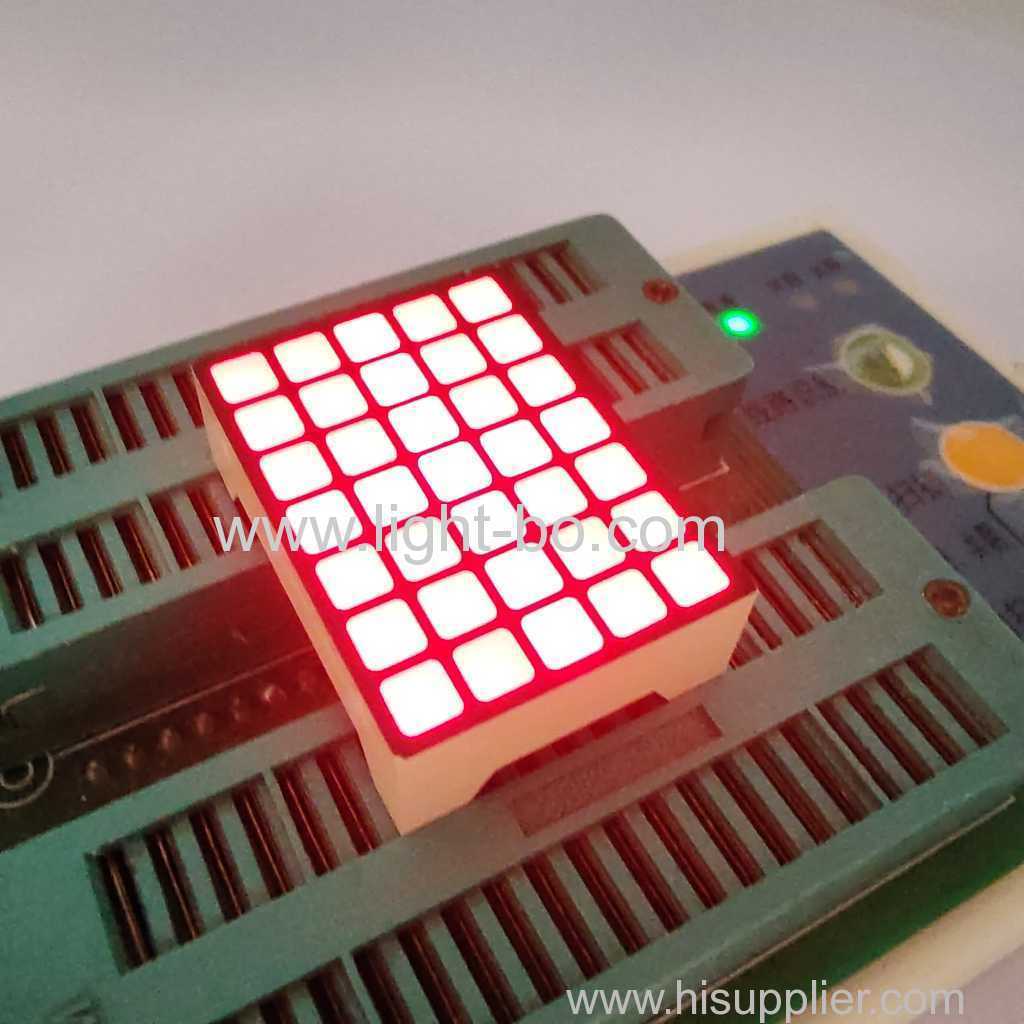 Display LED a matrice di punti quadrati 5*7 super luminoso rosso per indicatore di piano ascensore