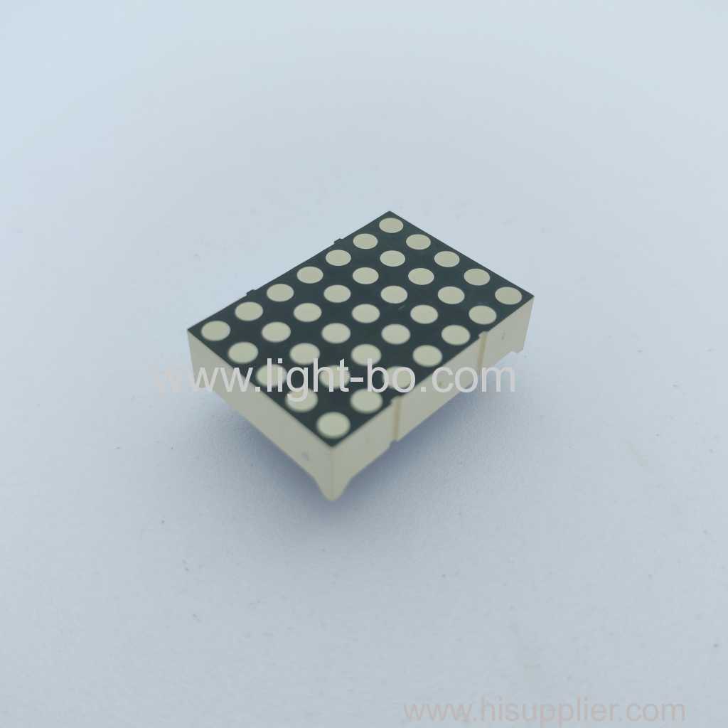 Affichage à LED à matrice de points vert pur 3 mm 5 x 7 pour indicateur d'horloge de fuseau horaire numérique