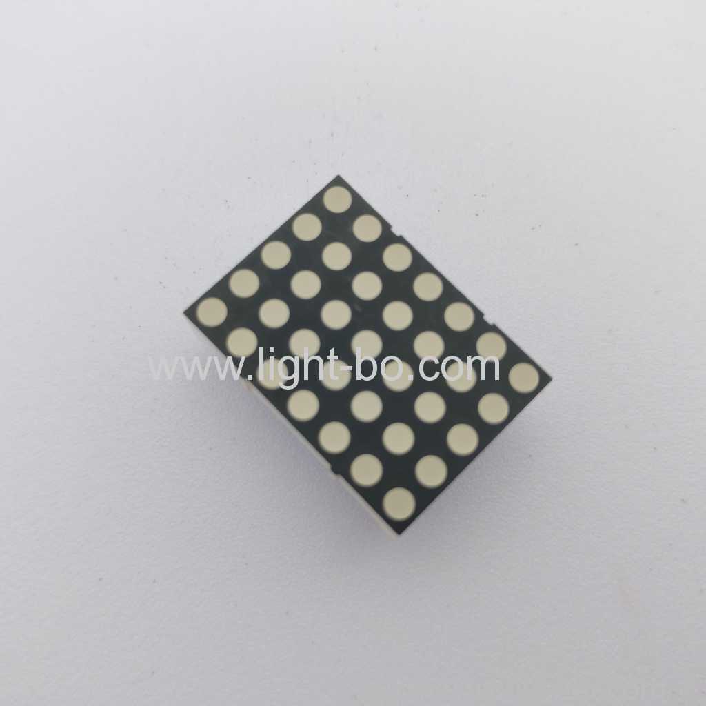 Affichage à LED à matrice de points vert pur 3 mm 5 x 7 pour indicateur d'horloge de fuseau horaire numérique