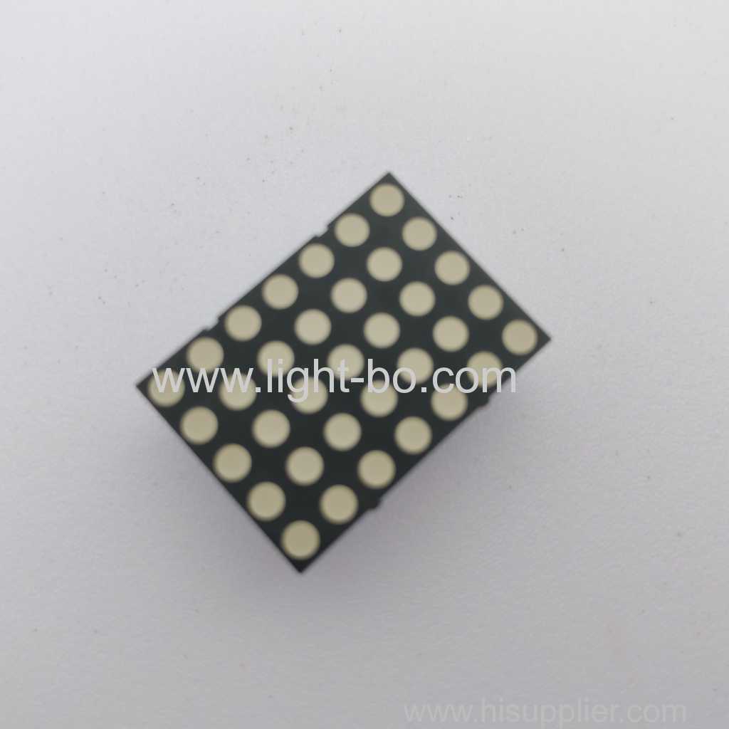 Affichage à LED à matrice de points vert pur 3 mm 5 x 7 pour indicateur d'horloge de fuseau horaire numérique