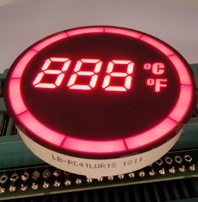 runder gemeinsamer 7-Segment-LED-Temperaturanzeige-Controller