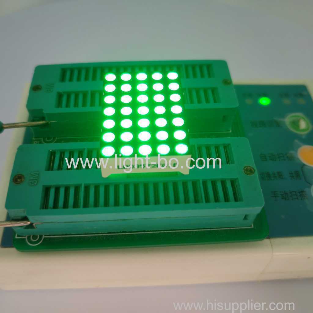 Reingrünes 3 mm 5 x 7 Punktmatrix-LED-Display für die Anzeige digitaler Zeitzonenuhren