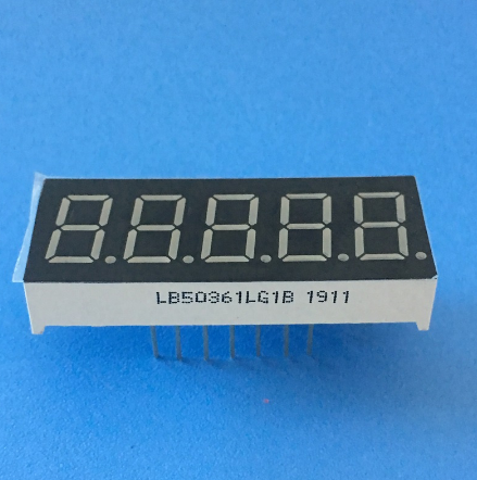 0,36 Zoll 5-stellige 7-Segment-LED-Anzeige, gemeinsame Kathode für Frequenzumsetzer