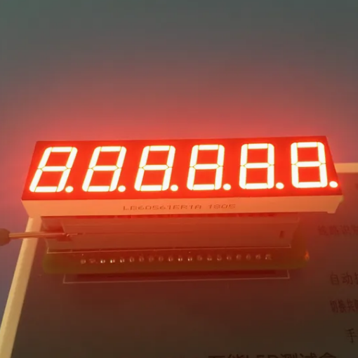 Superrote 14,2 mm 6-stellige 7-Segment-LED-Anzeige mit gemeinsamer Kathode für Frequenzumsetzer