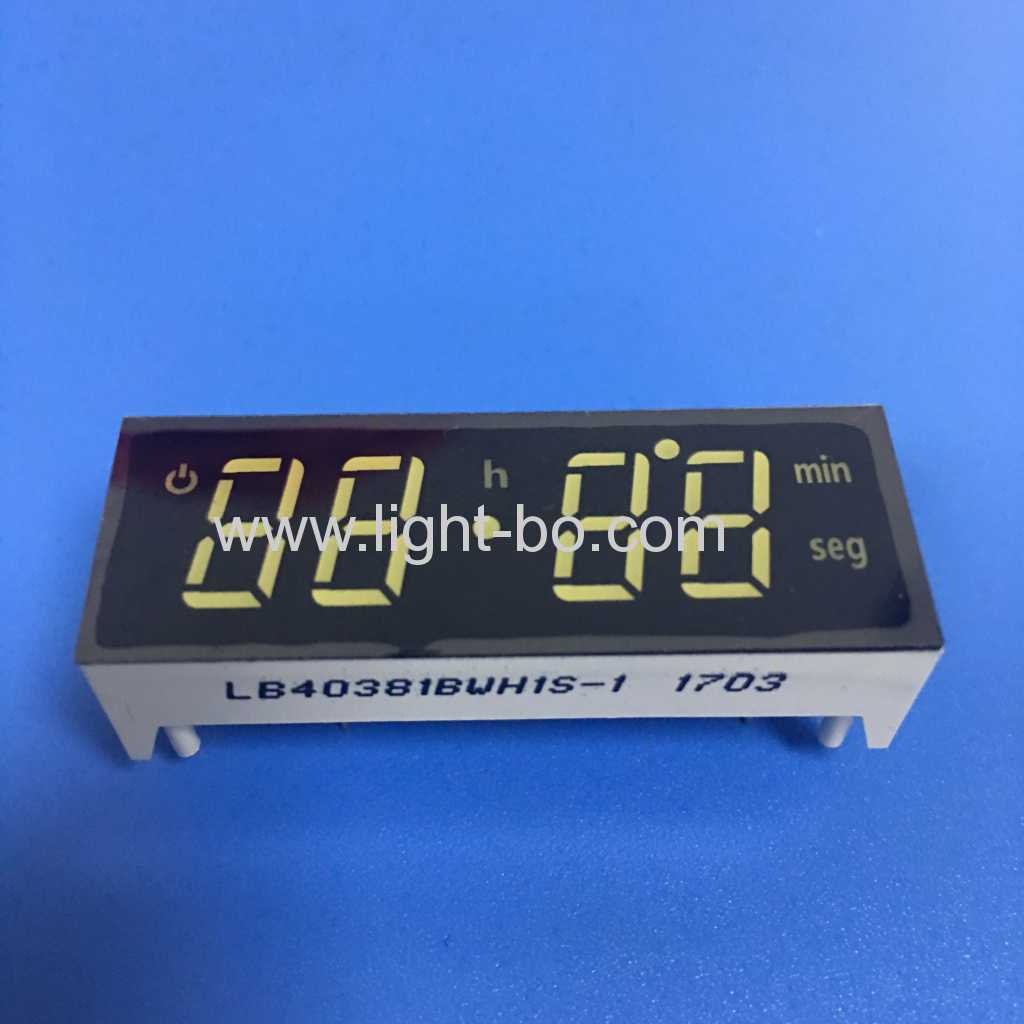 t120c màn hình hiển thị led 7 đoạn 4 chữ số màu trắng siêu sáng anode chung để điều khiển hẹn giờ lò nướng