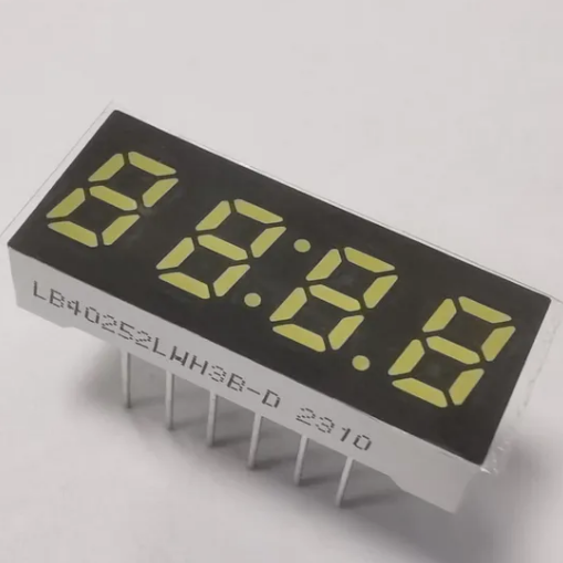가전제품용 울트라 블루 0.25인치 4자리 7세그먼트 LED 시계 디스플레이 공통 음극
