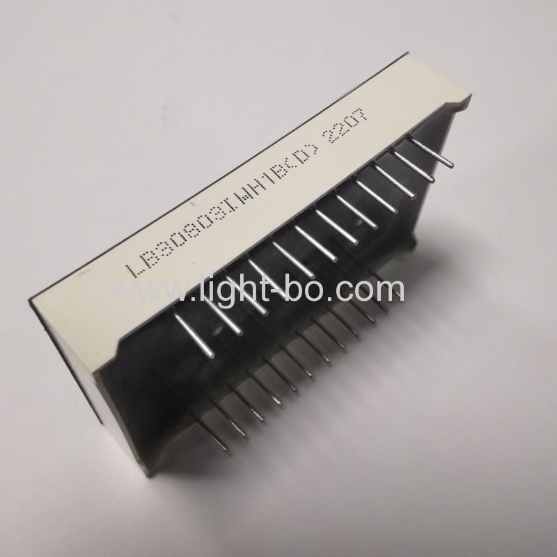 Display LED de seta branca ultra brilhante de 3 dígitos, ânodo comum de 0,22 mm para painel de controle de elevador