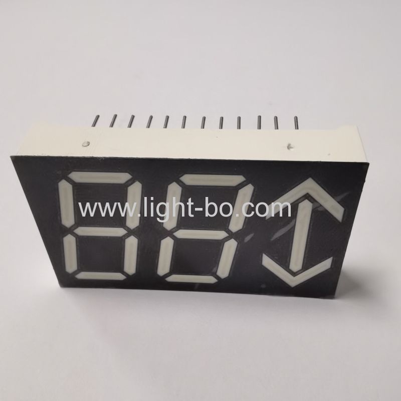Display LED de seta branca ultra brilhante de 3 dígitos, ânodo comum de 0,22 mm para painel de controle de elevador