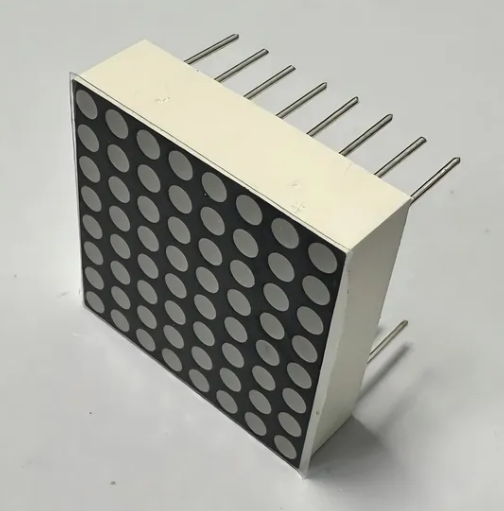 Pantalla LED de matriz de puntos ultrabrillante, blanca, de 1,9 mm y 8 x 8, de 20,2 x 20,2 mm para señalización móvil.