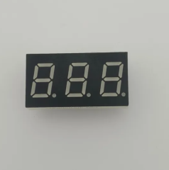 0,28-дюймовый янтарный светодиодный дисплей 7-сегментный общий катод