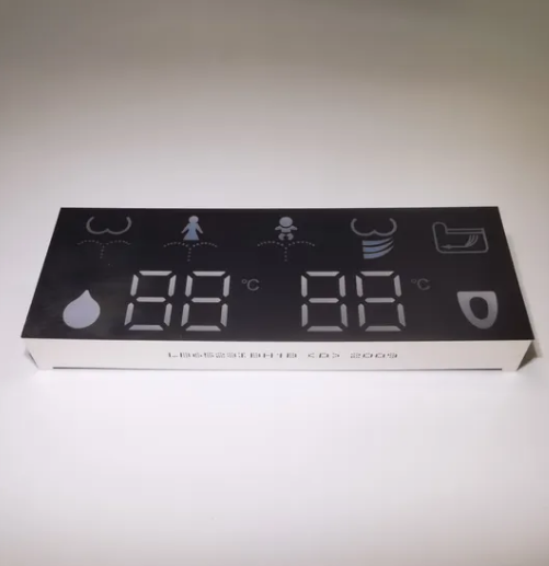 Ultrahelles blaues benutzerdefiniertes 4-stelliges 7-Segment-LED-Display für intelligente Toiletten