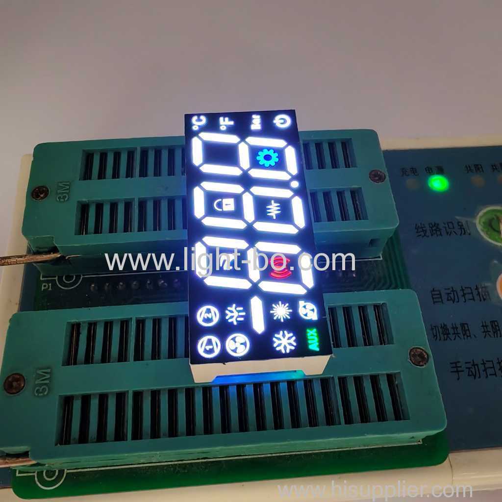 Màn hình LED 7 đoạn 3 chữ số 17mm cực âm chung cho bộ điều khiển tủ lạnh