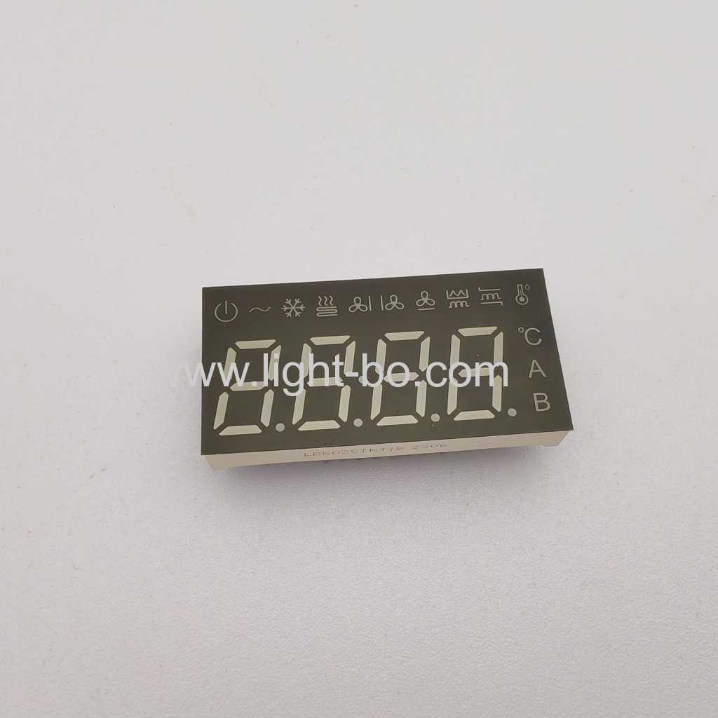 Màn hình hiển thị LED 7 đoạn 4 chữ số màu xanh lá cây/đỏ cho bộ điều khiển máy điều hòa
